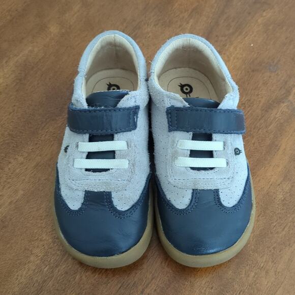 OLD SOLES Leezy | Navy/Grey Suede shoes toddler size EUR25 / US9 GUC - Picture 1 of 6